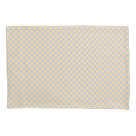 Two rectangular towels with a pastel plaid pattern