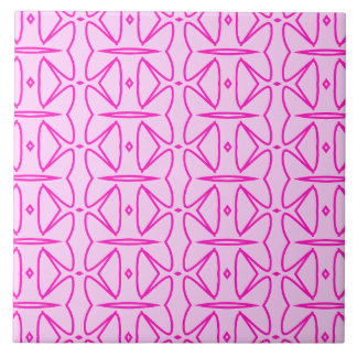 Two Toned Pink Pattern Ceramic Tile