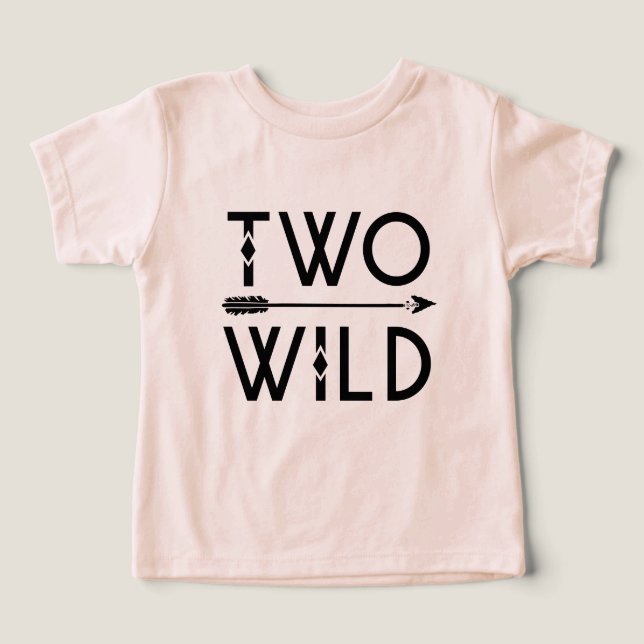 Two Wild 2nd Birthday Boy or Girl (Design frontal)