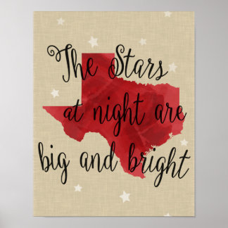 TX - Estrelas no Night Poster