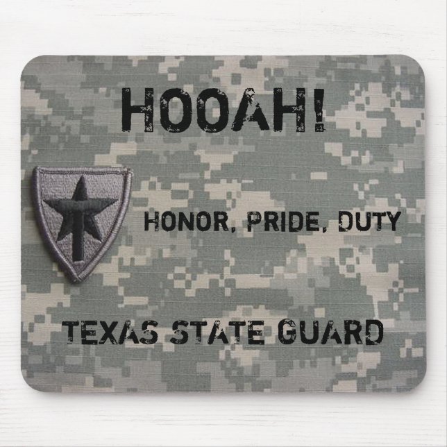 TXSG HOOAH! , Honra, orgulho, dever, - mousepad (Frente)