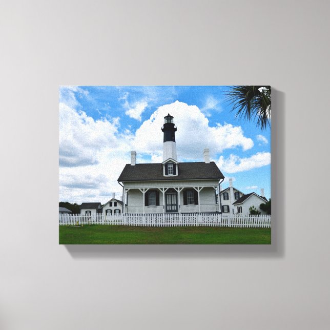 Tybee Island, Georgia Lighthouse Canvas Print (Frente)
