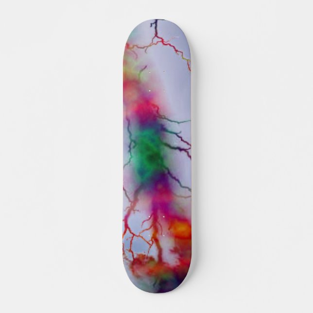 Tye Dye Lightning Skateboard (Frente)