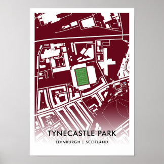 Tynecastle Park Poster - Home of Midlothian FC
