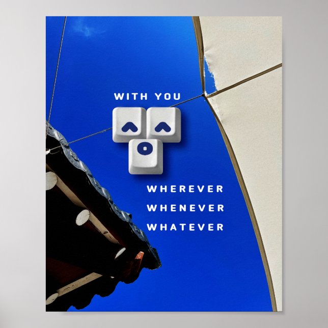 typografia_1_with you_1 matte poster (Frente)