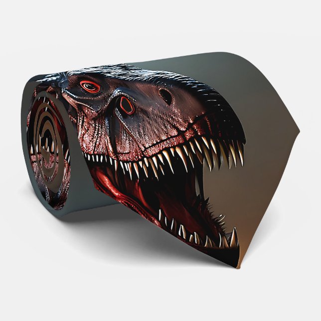 Tyrannosaurus Rex Cara Assustadora, Gravata Do Pes (Rolled)
