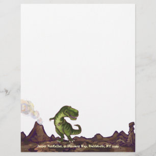 Tyrannosaurus Rex Escrevendo coisas