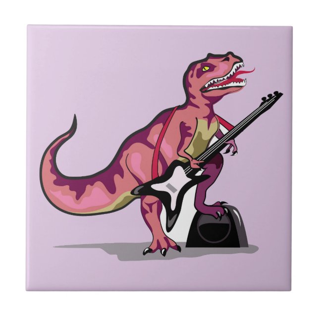 Tyrannosaurus Rex Tocando Violão. (Frente)