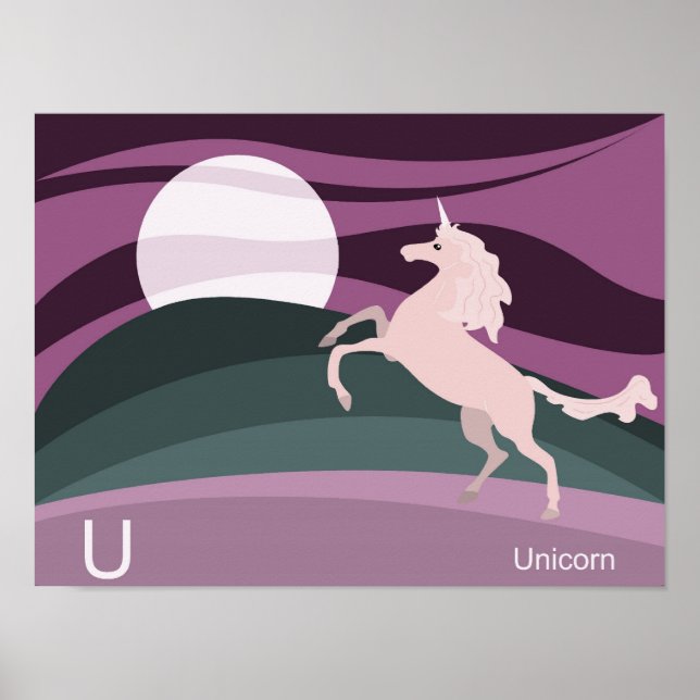 U para unicorn Poster (Frente)