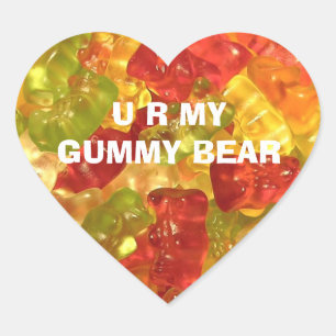 U R minhas etiquetas gomosas do urso