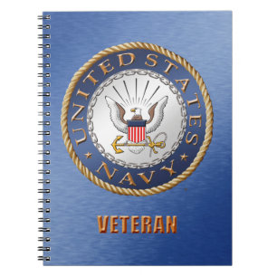 U.S. Caderno da foto da espiral do veterano do