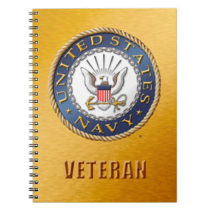 U.S. Caderno da foto da espiral do veterano do