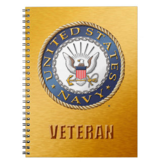 U.S. Caderno da foto da espiral do veterano do