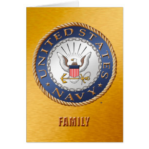 U.S. Cartão da família do marinho