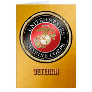 U.S. Cartões do veterano do Corpo do Marines