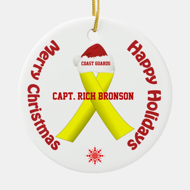 U.S. Enfeites de natal das guardas costeiras (Frente)