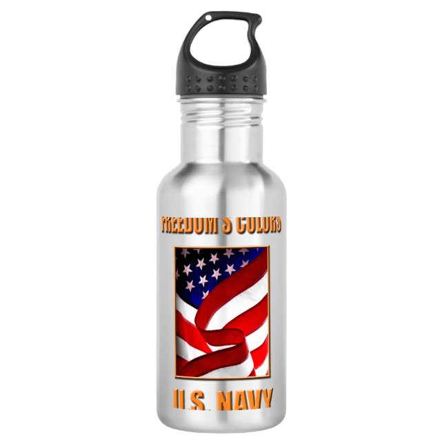 U.S. Garrafa de água do marinho (24 onças) (Frente)