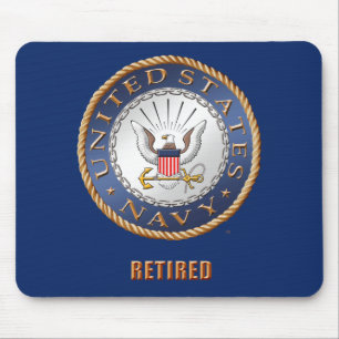 U.S. Mousepad aposentado marinho