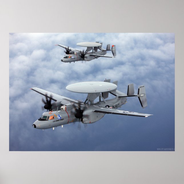 U.S. Navy E-2D Advanced Hawkeye Poster (Frente)