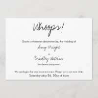 "Uau!" Anúncio de casamento adiado e humorístico