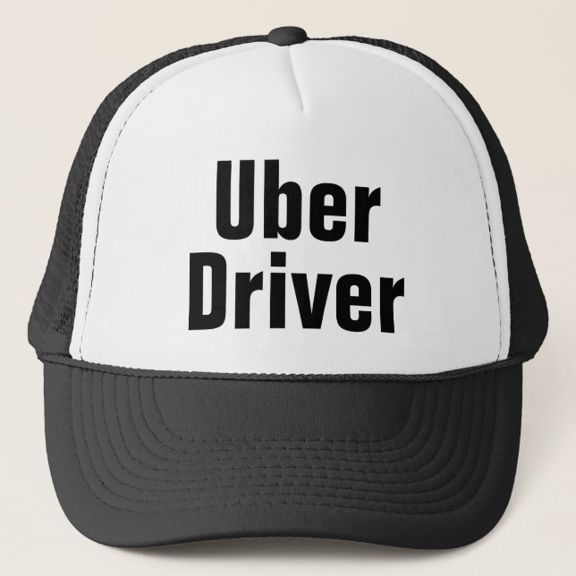 Uber Driver Uber Boné de Baseball Black Trucker Ha (Frente)