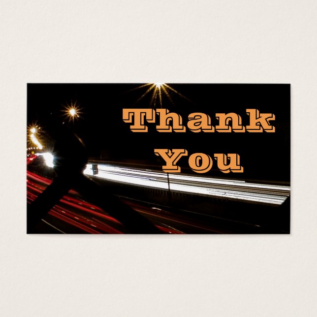 Uber Eats Order Obrigado Cartão de visita (Frente)