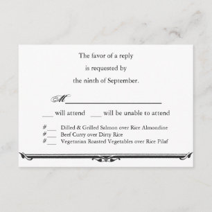 Ubi Caritas et Amor Wedding RSVP Modelo