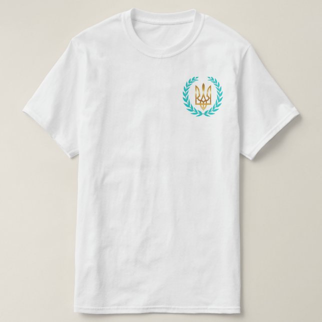 Ucrânia - Camiseta Vitória com Laurel Wreath (Frente do Design)