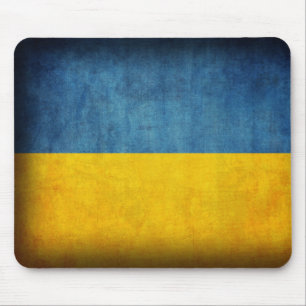Ucrânia Mousepad afligido bandeira