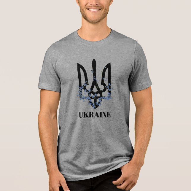 UCRÂNIA. Tridente. Brasão de Armas.  (Frente)