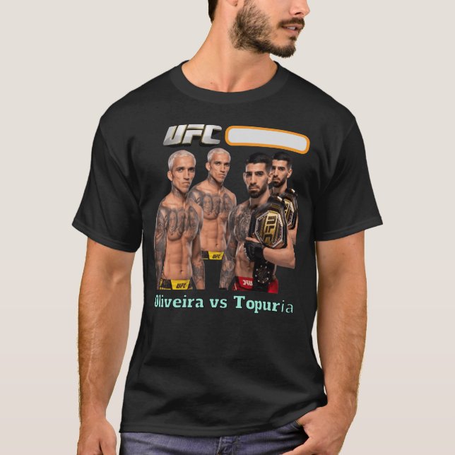 UFC, Oliveria vs Topuria, Camiseta para Guerreros (Frente)