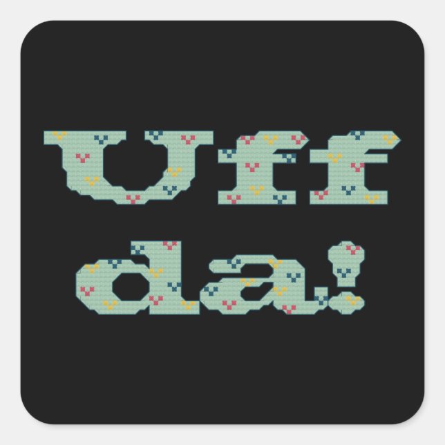 Uff da! Adesivo (Frente)