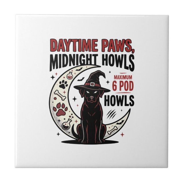 Uivos de Cachorro na Meia-Noite de Halloween (Frente)