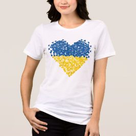 Ukraine is in my heart. Ukrainian flag. Support.