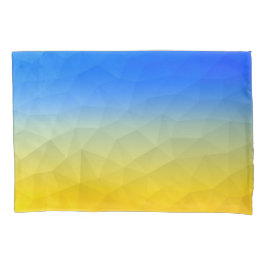Ukraine yellow blue geometric mesh pattern