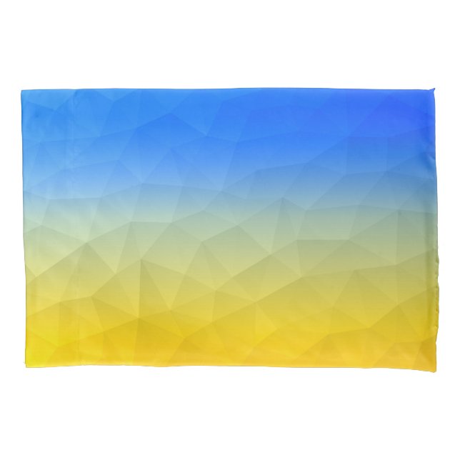Ukraine yellow blue geometric mesh pattern (Frente)