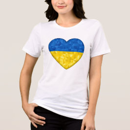 Ukrainian flag. Love to Ukraine. Support. Heart.