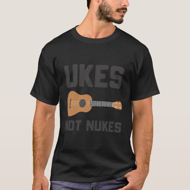 Ukulele Engraçado Camisa Músico Presente Não Usa N (Frente)