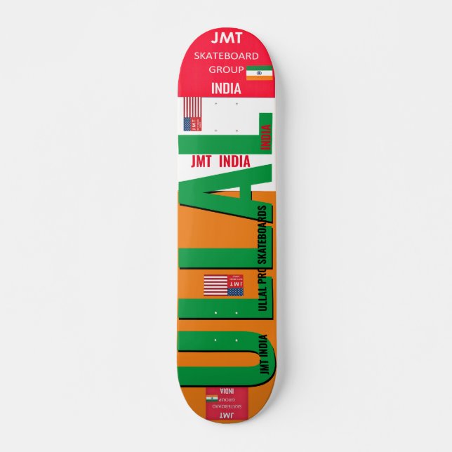ULLAL JMT INDIA 7, 3/4", skateboard Deck (Frente)