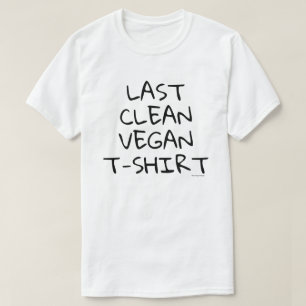 Última camiseta vegana limpa (Branca)