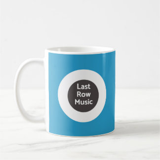 Última caneca de café da música da fileira