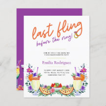 Última Fling Fiesta Cocktails Tacos Bachelorette