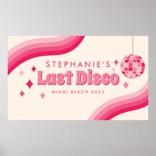 Última Poster Personalizada de Festa de solteira d