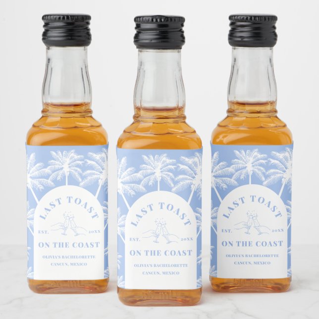 Último Brinde Na Bachelorette Costeira Da Praia Co (Garrafas)