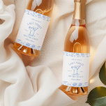 Último brinde na Bachelorette Floral Costeira<br><div class="desc">Este design apresenta texto ousado moderno,  vibes costeiras de praia com cocktails desenhados à mão.</div>