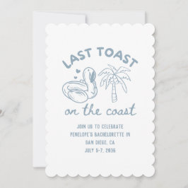 Último brinde no Convite à Festa de solteira Coste