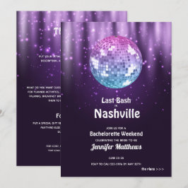 Último Convite à Festa de solteira Disco Nashville