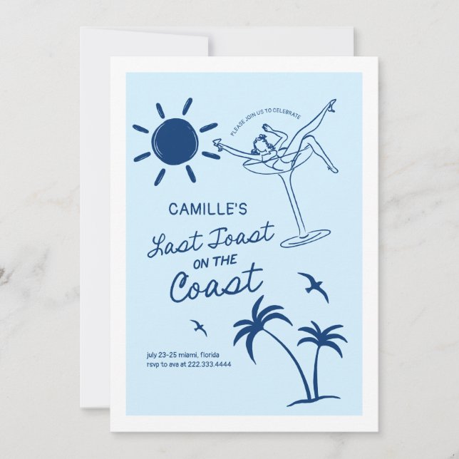 Último Convite de Fim de Semana de Bachelorette de (Frente)