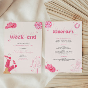 Último convite para festa de solteira de rodeio na