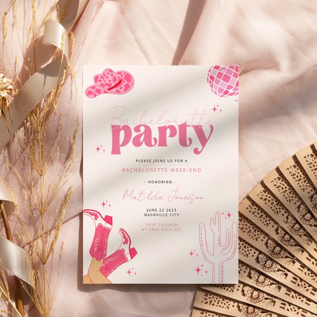 Último convite para festa de solteira de rodeio na (Criador carregado)